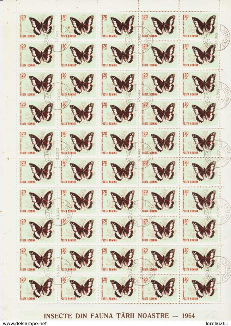 1964 - Insectes  ( 8 Scn ) FULL X 50 - Feuilles Complètes Et Multiples