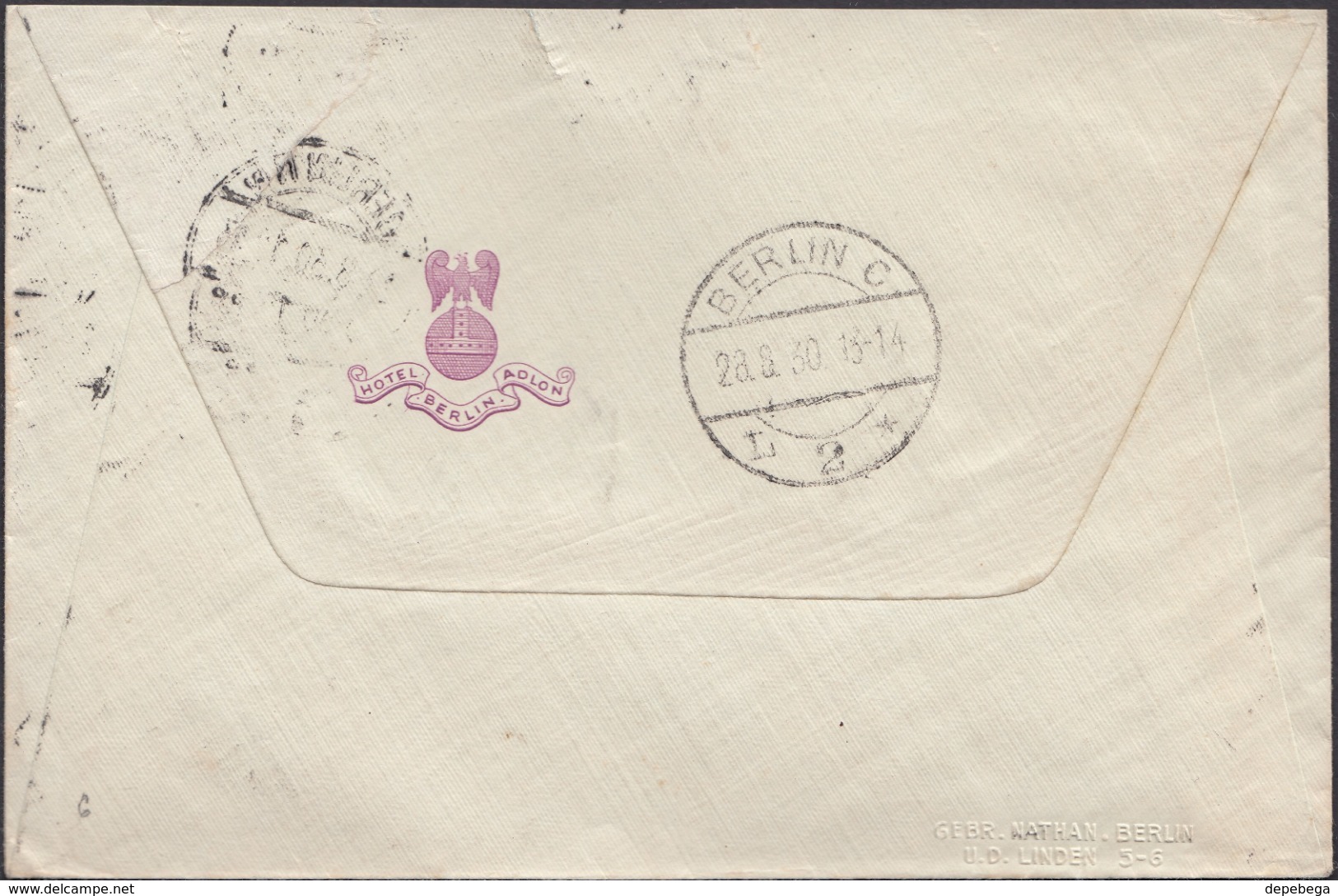 Germany - Airmail Cover, LUFTPOST Brief, BERLIN 28.8.1930 - Richmond, England. - Covers & Documents