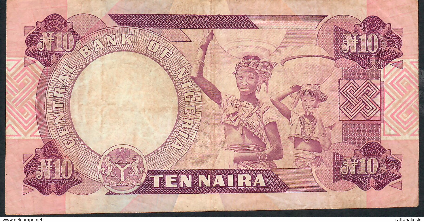 NIGERIA P21a   10 NAIRA  1984  #B/57  Signature 7   XF - Nigeria