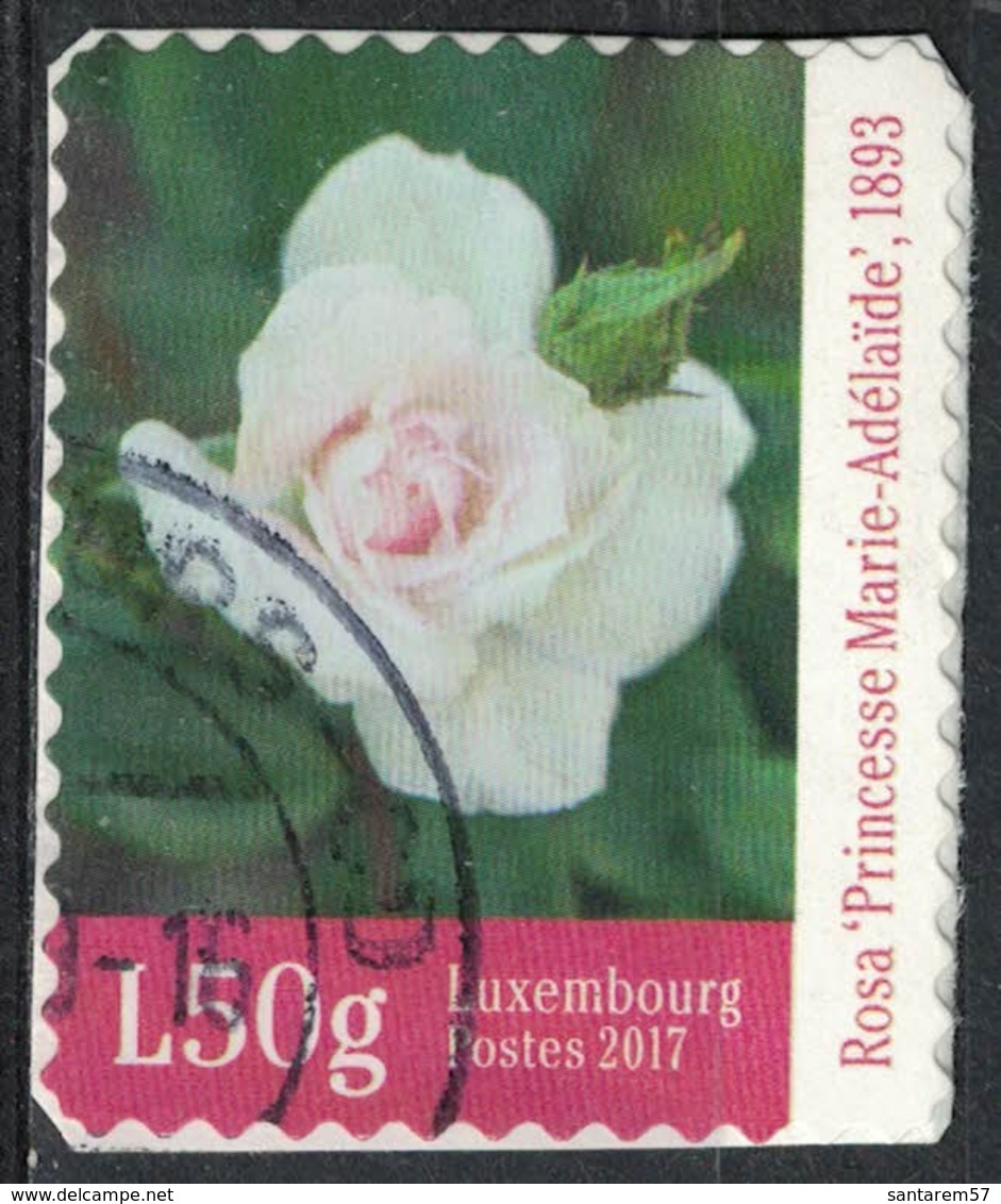 Luxembourg 2017 Oblitéré Used Rose Princesse Marie Adélaïde Sur Fragment SU - Oblitérés