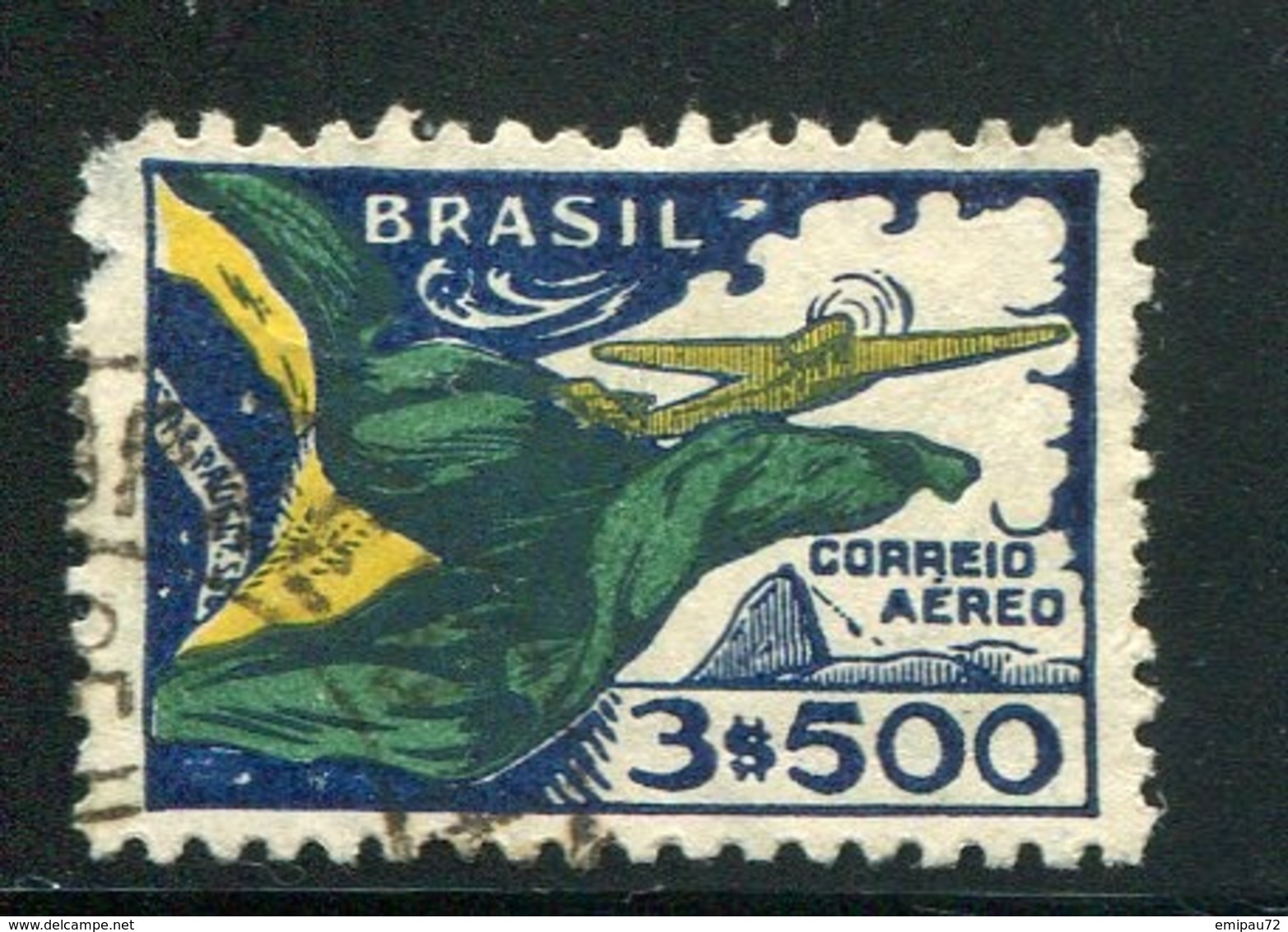 BRESIL- P.A Y&T N°31- Oblitéré - Airmail (Private Companies)