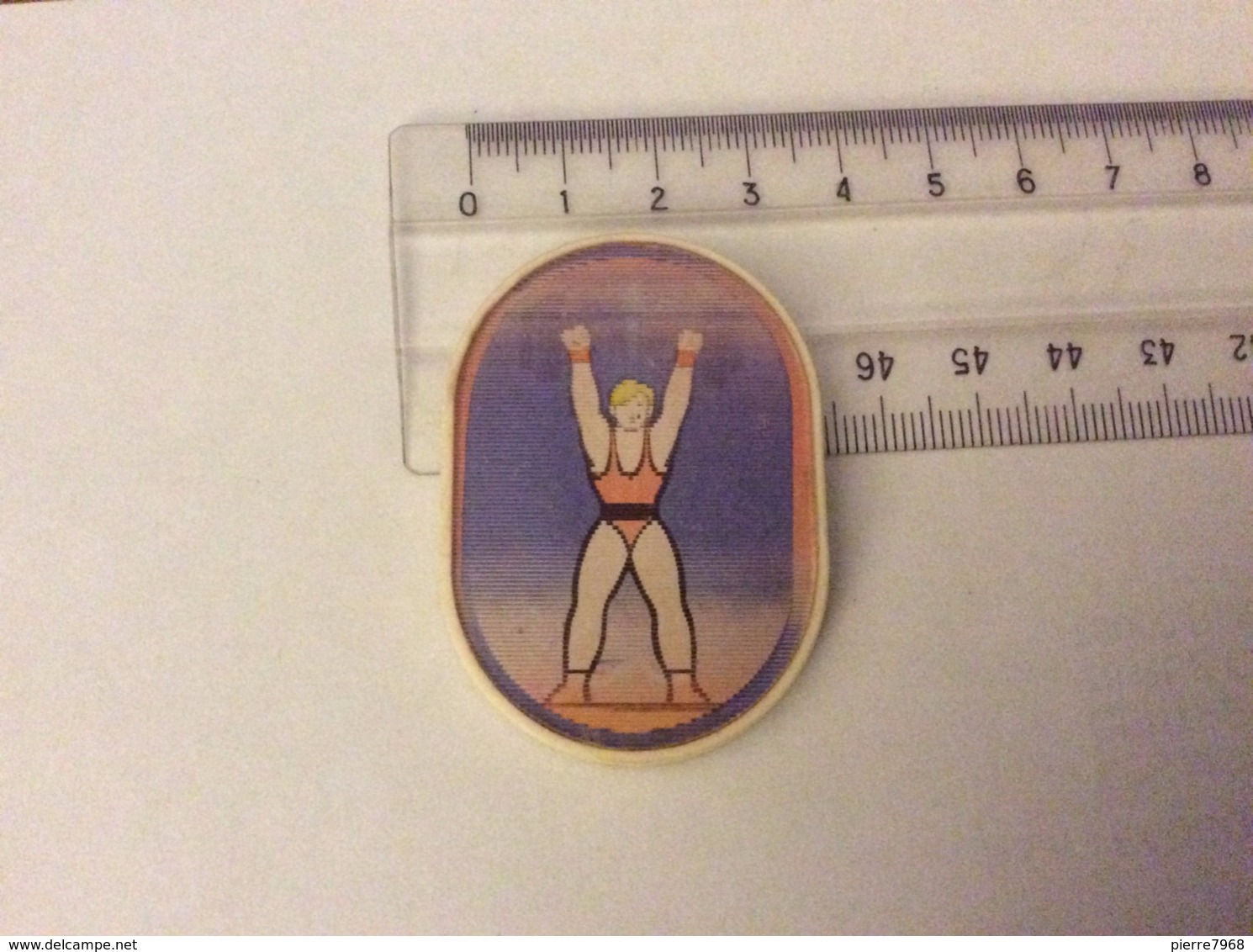 Insigne Broche Hologramme : Jeux Olympiques De Moscou 1980 - Haltérophilie - Plastique - Autres & Non Classés