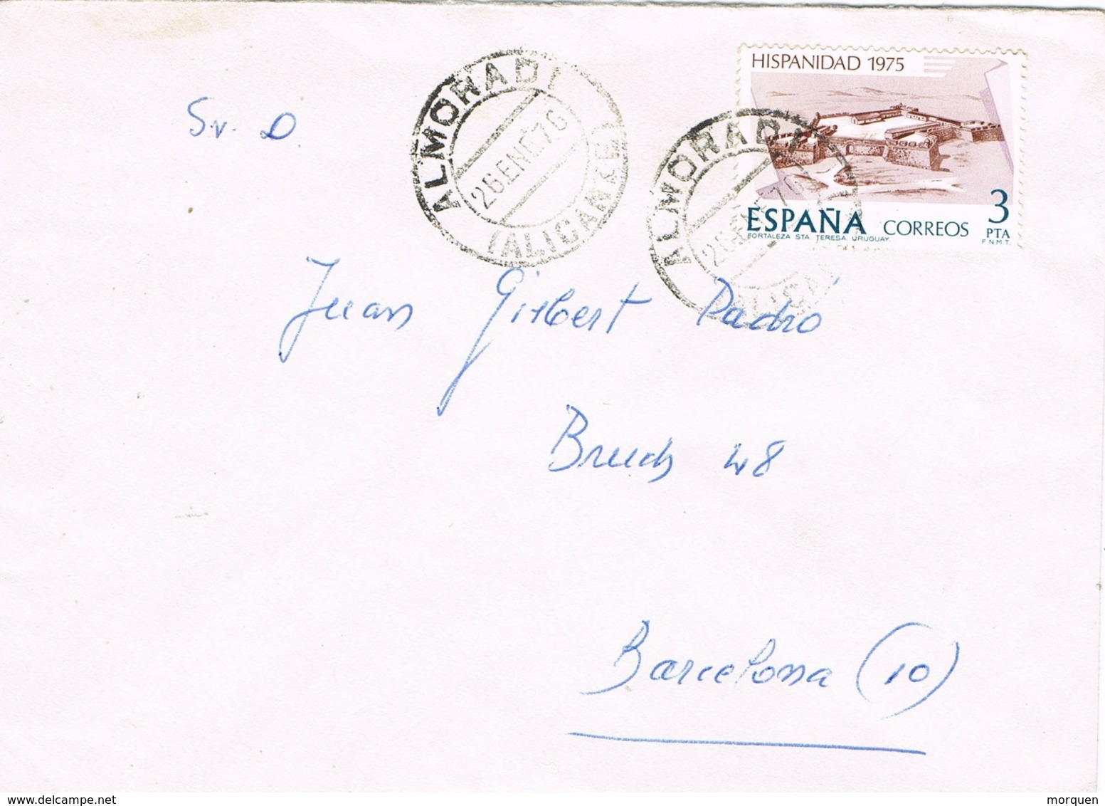34639. Carta ALMORADI (Alicante) 1976, Remitente De Alicante Capital - Cartas & Documentos