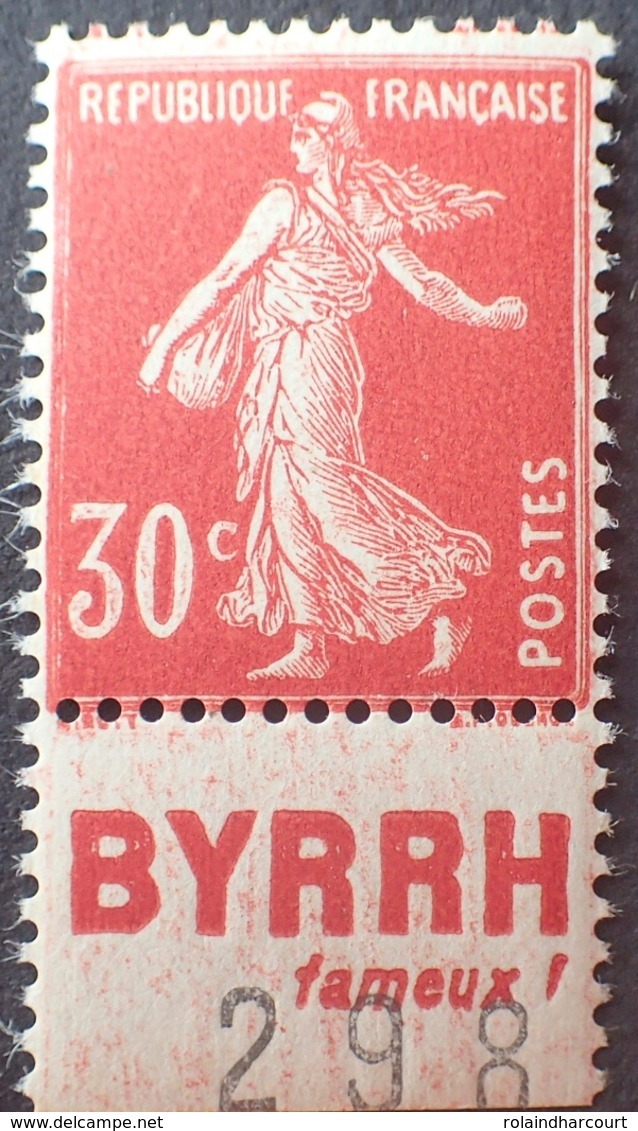 R1615/392 - 1937 - TYPE SEMEUSE - N°360 (III) NEUF* (quasi NEUF**) Avec BdF Publicitaire " BYRRH Fameux ! " - Other & Unclassified