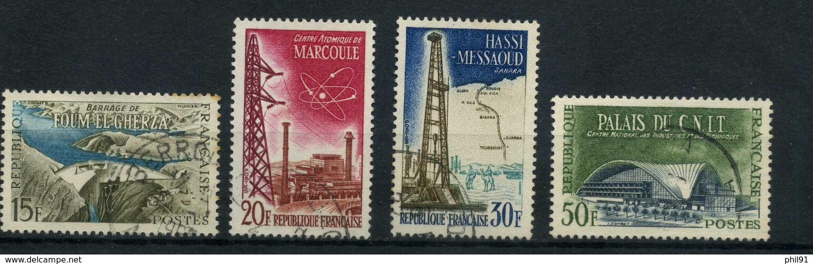 FRANCE   Réalisations Techniques   N° Y&T  1203 à 1206  (o) - Used Stamps