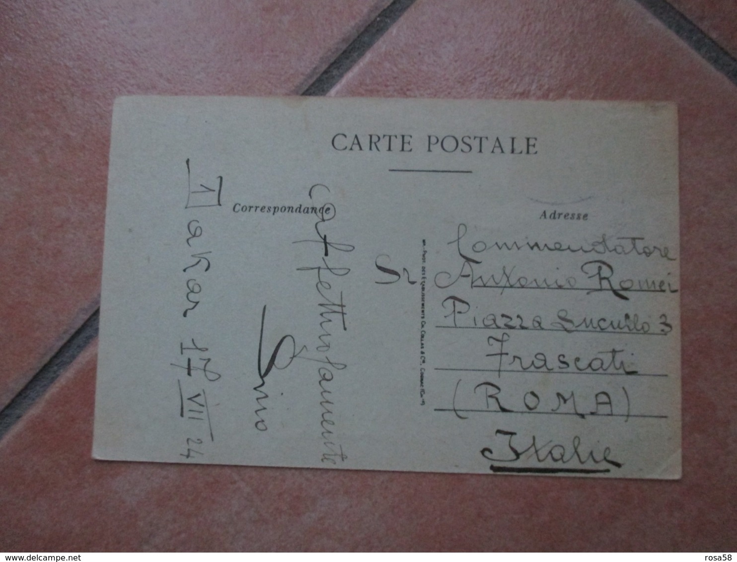 1924 DAKAR Marchande Wolof Donna Animata Scritta Al Verso - Senegal