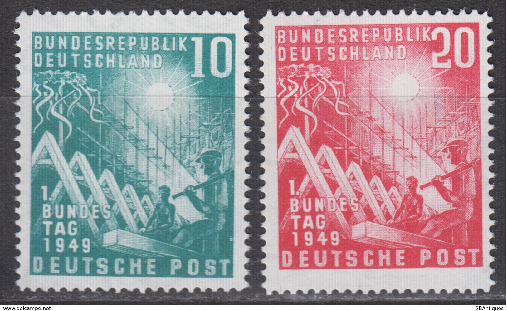 BRD 1949 - Michel 111-112 Postfrisch MNH** - Ungebraucht