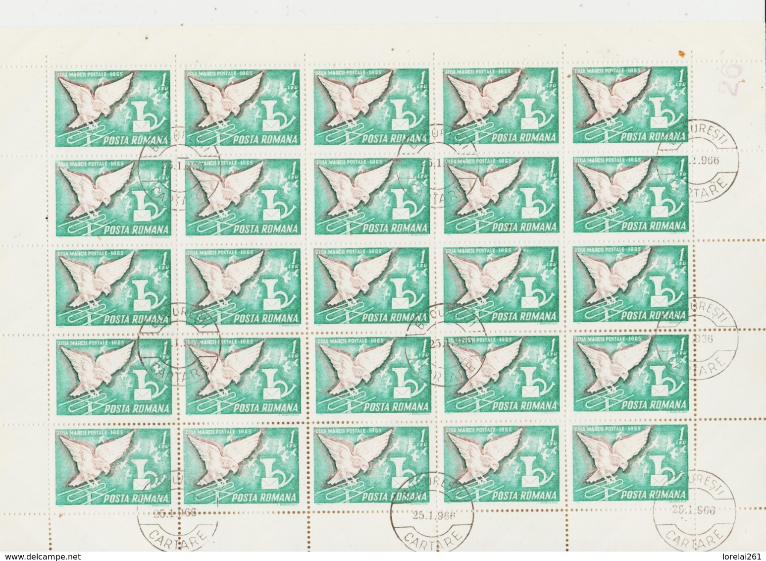 1965 - Journe Du Timbre ( 3 Scn ) FULL X 25 - Full Sheets & Multiples