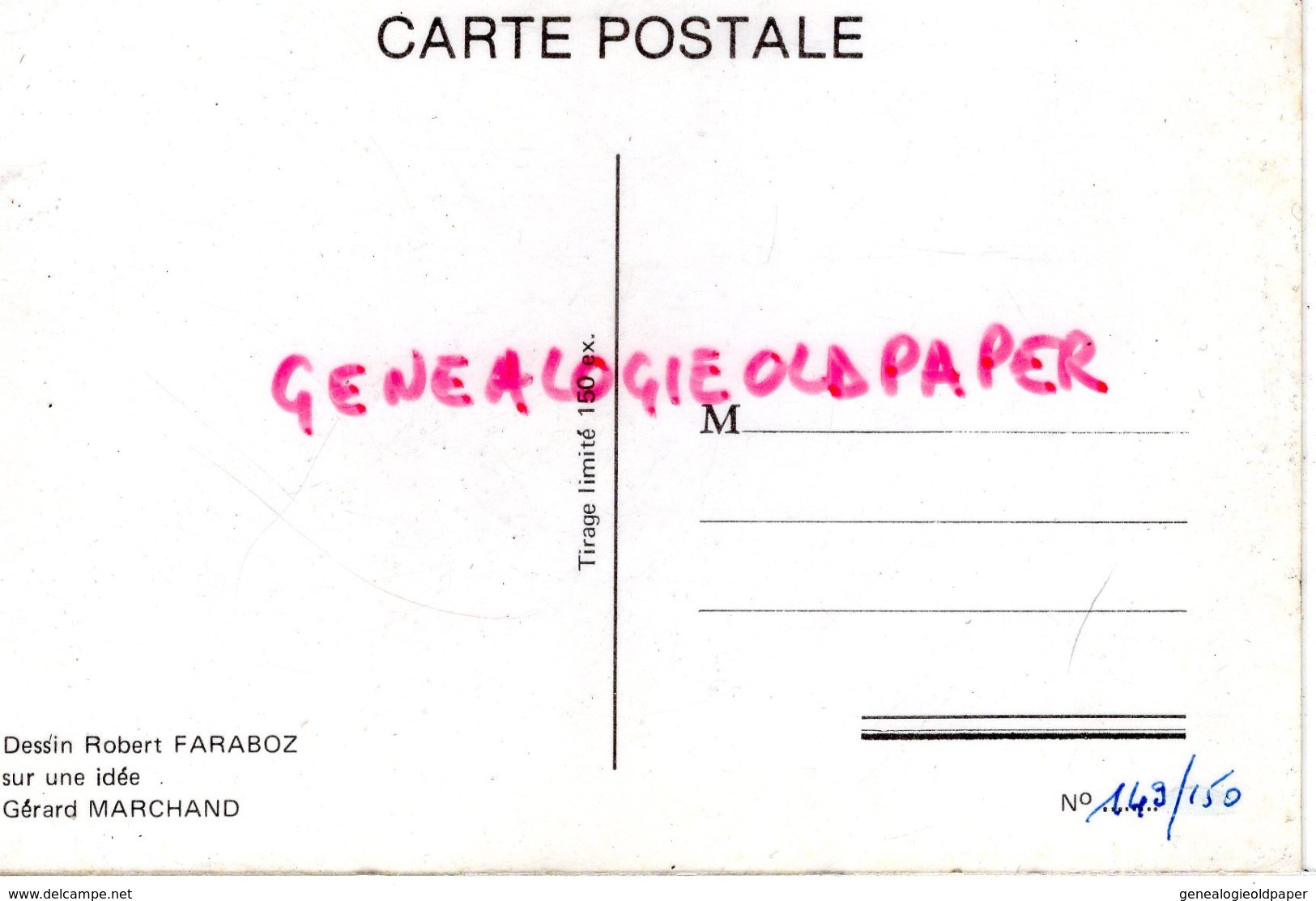 71 - MONTCEAU LES MINES - 4 E BOURSE CARTES POSTALES 21 AVRIL 1985- CARTE PIRATE - MINEUR- FARABOZ N° 149/150 - Montceau Les Mines