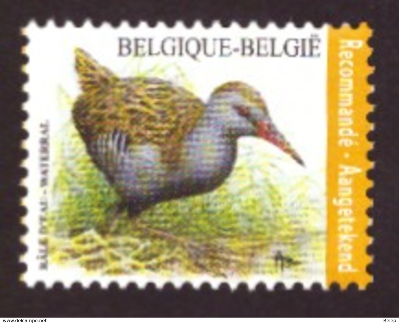 Belgique   2017 - Birds - Rallus Aquaticus  NEUF - Côte € 8.00 Registrered Letter Stamp - Neufs