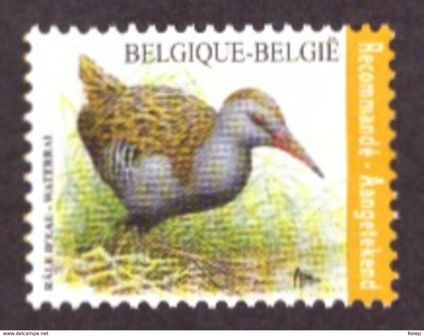 Belgique   2017 - Birds - Rallus Aquaticus  NEUF - Côte € 8.00 Registrered Letter Stamp - Unused Stamps