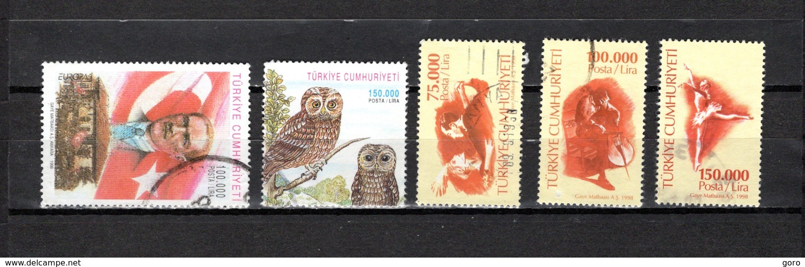 Turquía  1998  .-  Y&T  Nº   2880-2882-2884/2886 - Used Stamps