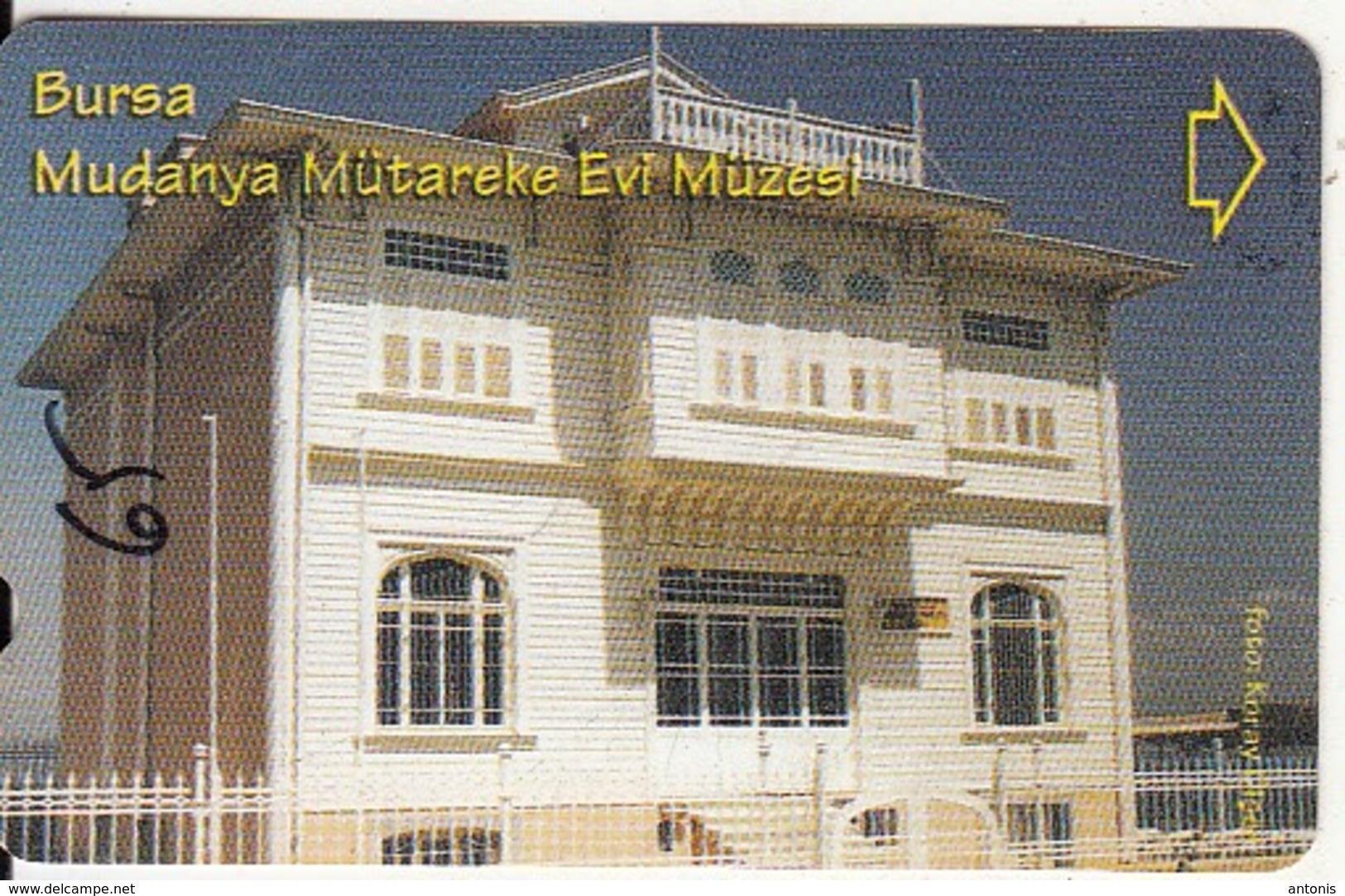 TURKEY - MudanyaMytareke Evi Museum/Bursa(30 Units), Exp.date 10/06, Used - Turchia