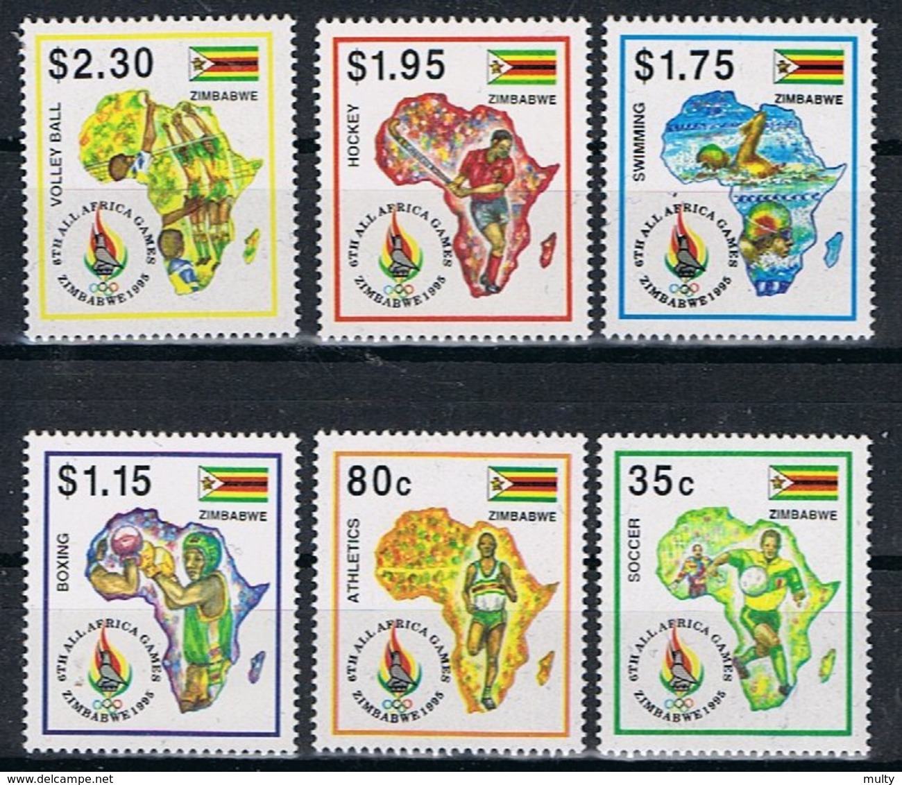 Zimbabwe Y/T 332 / 337 (**) - Zimbabwe (1980-...)