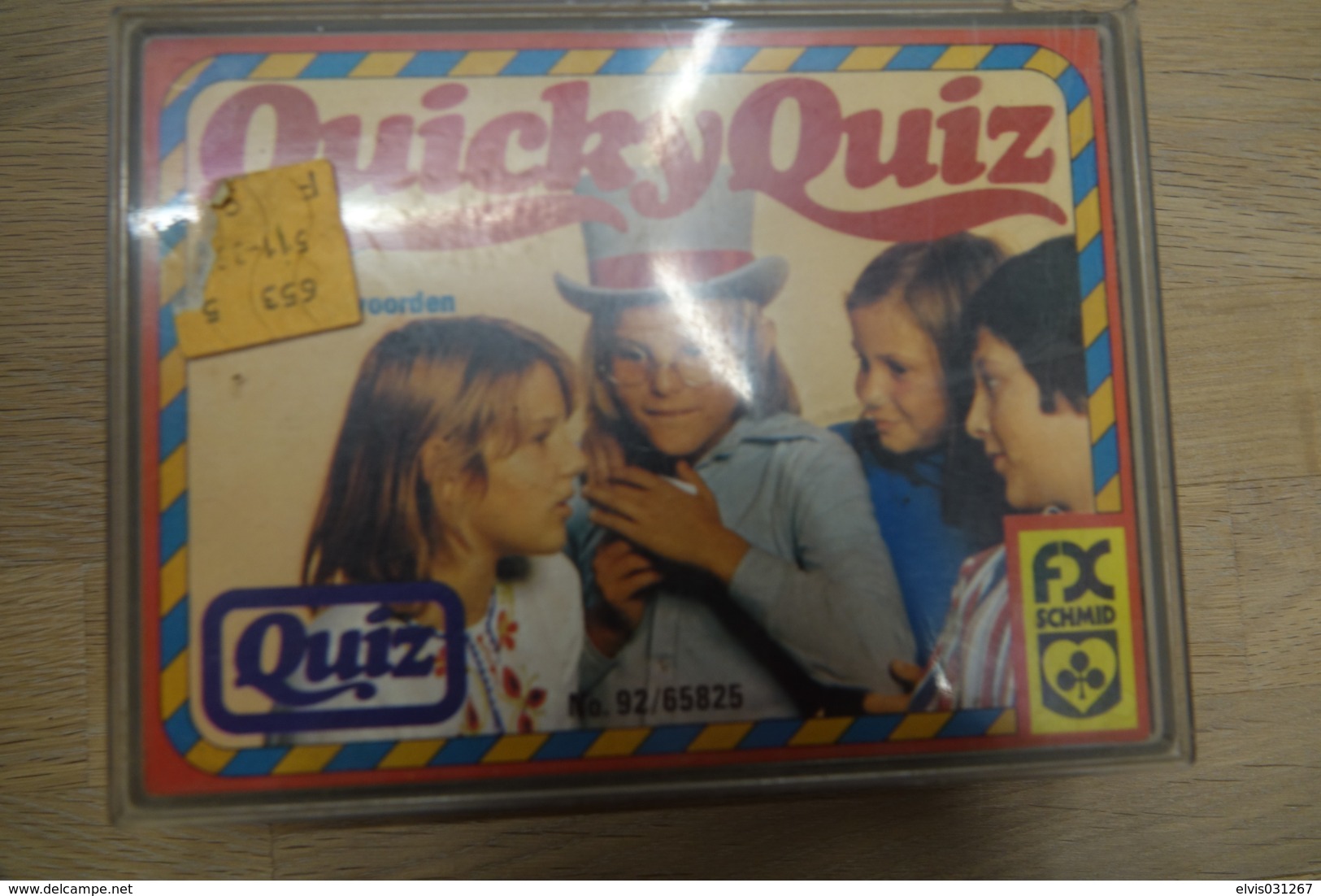 Speelkaarten - Kwartet, De QUICKY QUIZ Kwis, FX Schmid Nr 92/65825, *** - Vintage - Speelkaarten