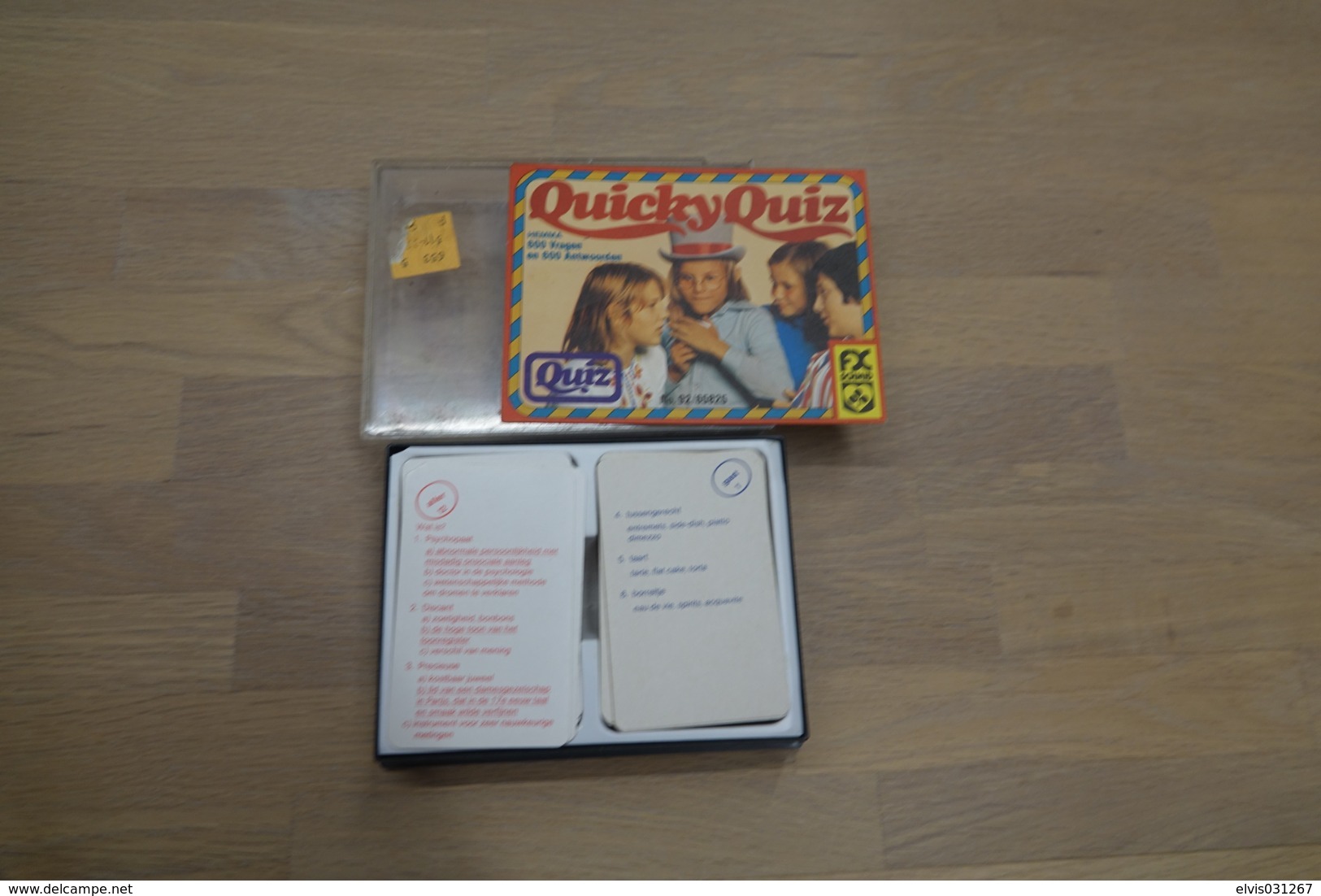 Speelkaarten - Kwartet, De QUICKY QUIZ Kwis, FX Schmid Nr 92/65825, *** - Vintage - Speelkaarten