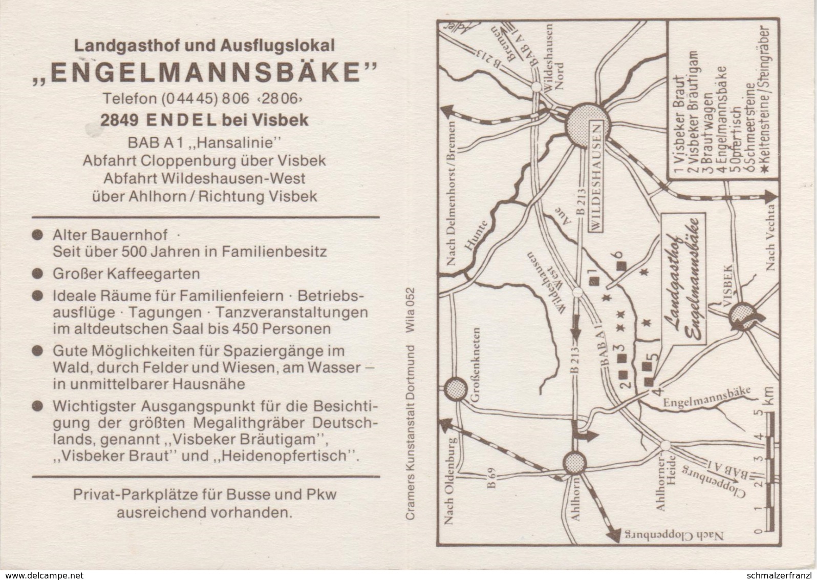 AK Endel Landgasthof Engelmannsbäke A Varnhorn Siedenbögen Visbek Wildeshausen Ahlhorn Emstek Cloppenburg Bakum Vechta - Wildeshausen