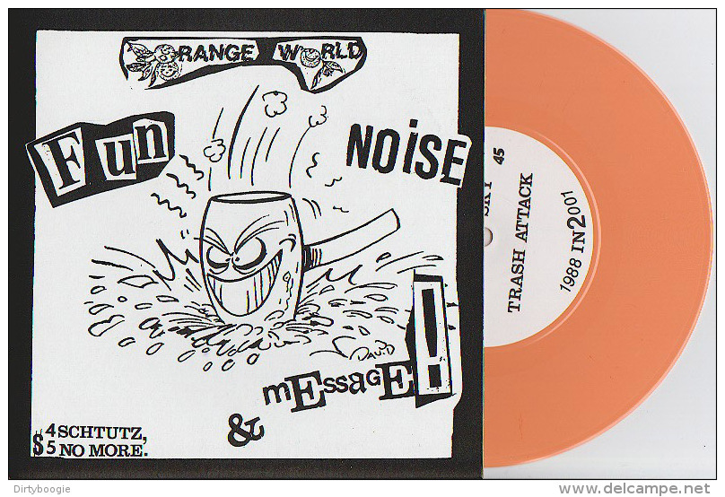 ORANGE WORLD - Fun Noise & Message - 45t - STRONGLY OPPOSED - PUNK - VINYL ORANGE - Punk