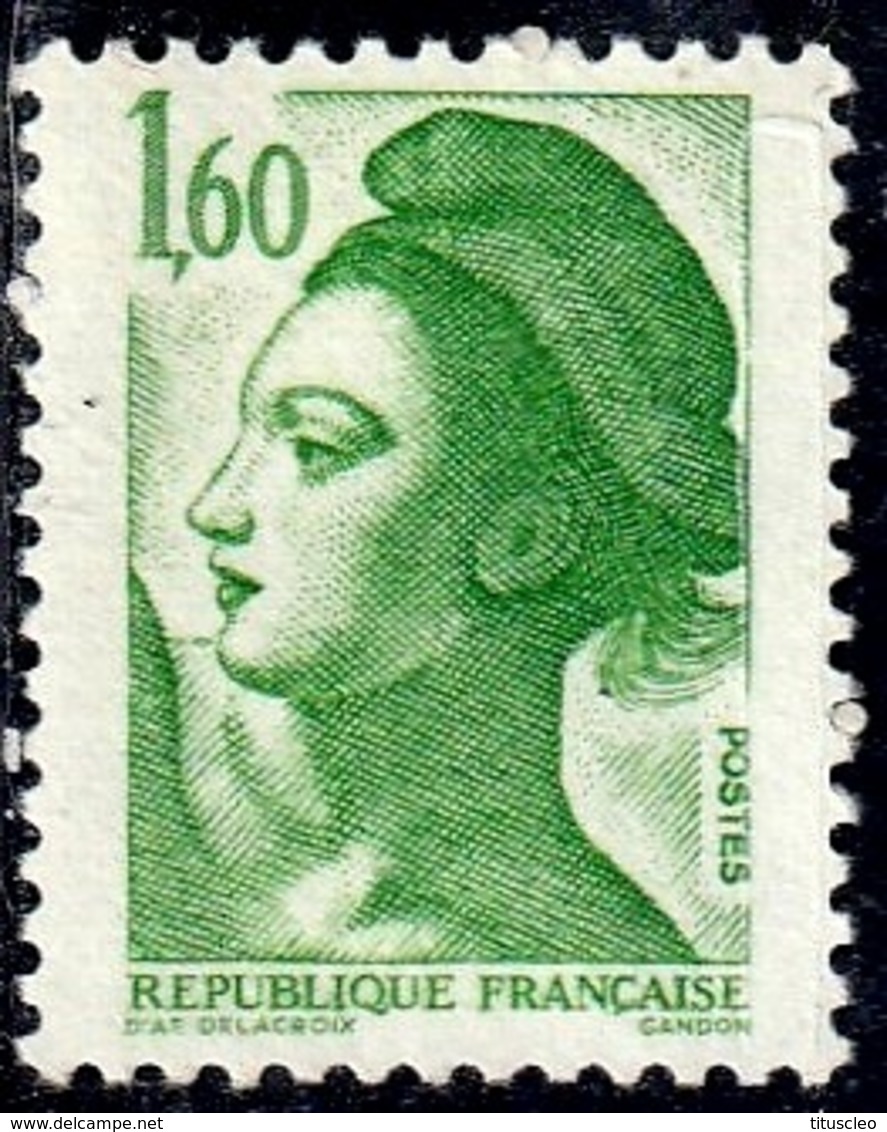 FRANCE 2219**  1f60  Vert  Liberté - 1982-1990 Libertà Di Gandon