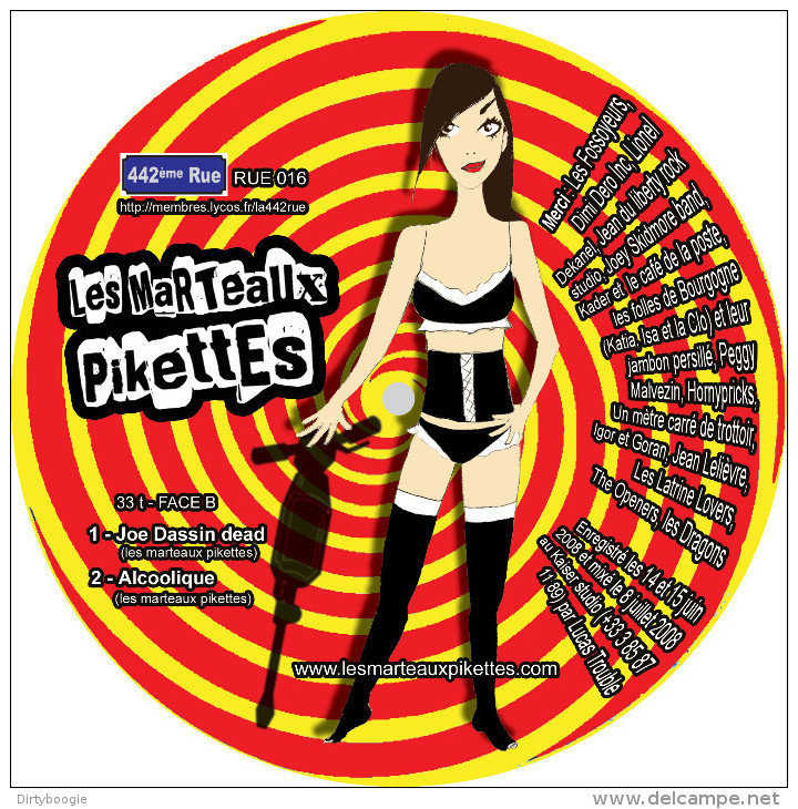 Les MARTEAUX PIKETTES - EP - 442eme RUE - PICTURE DISC - Punk