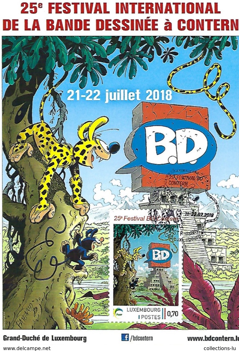 21-22.07.2018  -  25e Festival International De La Bande Dessinéé à Contern - Tarjetas Máxima