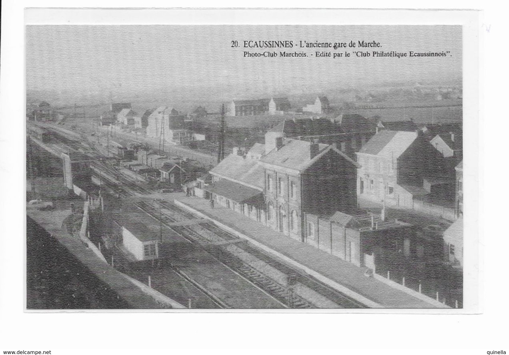 Ecaussinnes  Ancienne  Gare  De  Marche  Vu  De  L'intérieur ( Quai Et Rails ) - Ecaussinnes