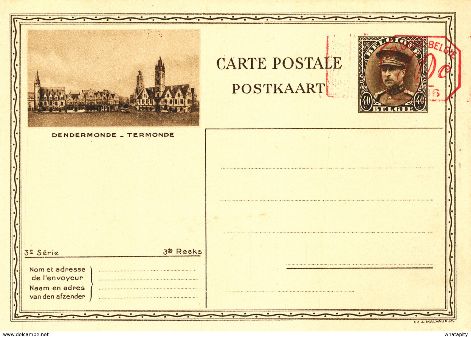 510/30 -- Empreinte Mécanique 5 C P016 S/ Entier Illustré Képi No 11 - ETAT NEUF - Cat. SBEP NON SIGNALE - Illustrated Postcards (1971-2014) [BK]