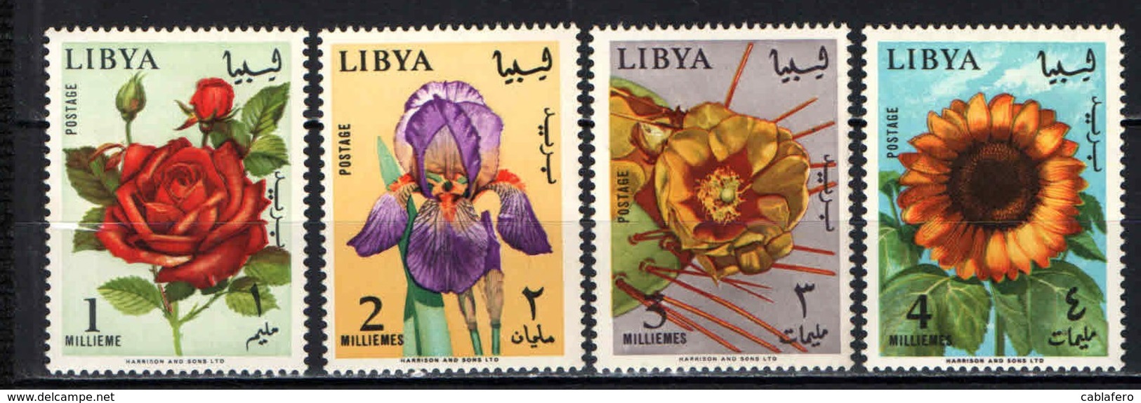 LIBIA - 1965 - Flowers - MNH - Libia