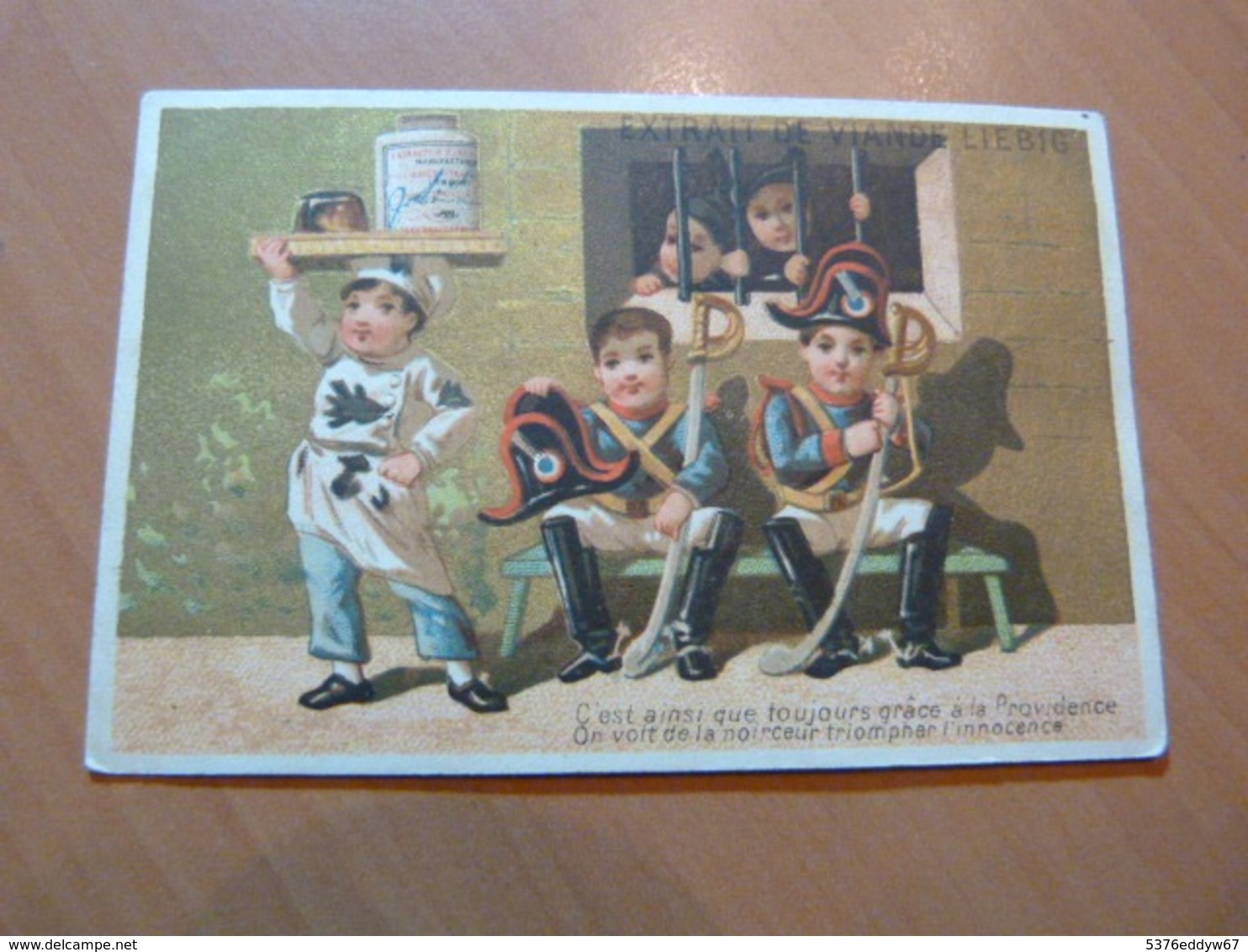 Chromo Liebig. Enfants En Uniformes De Gendarmes - Liebig