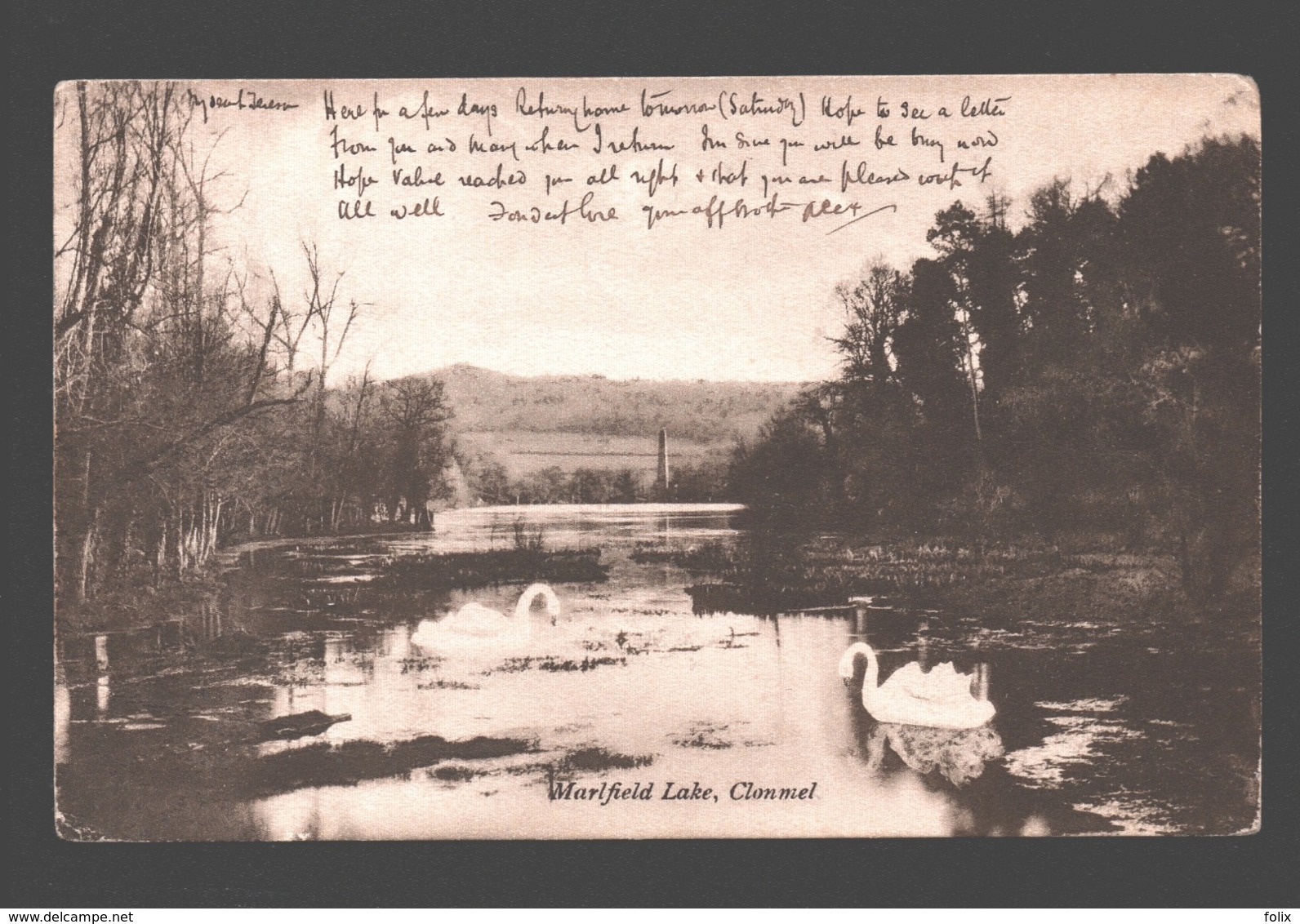 Clonmel - Marlfield Lake - 1905 - Tipperary