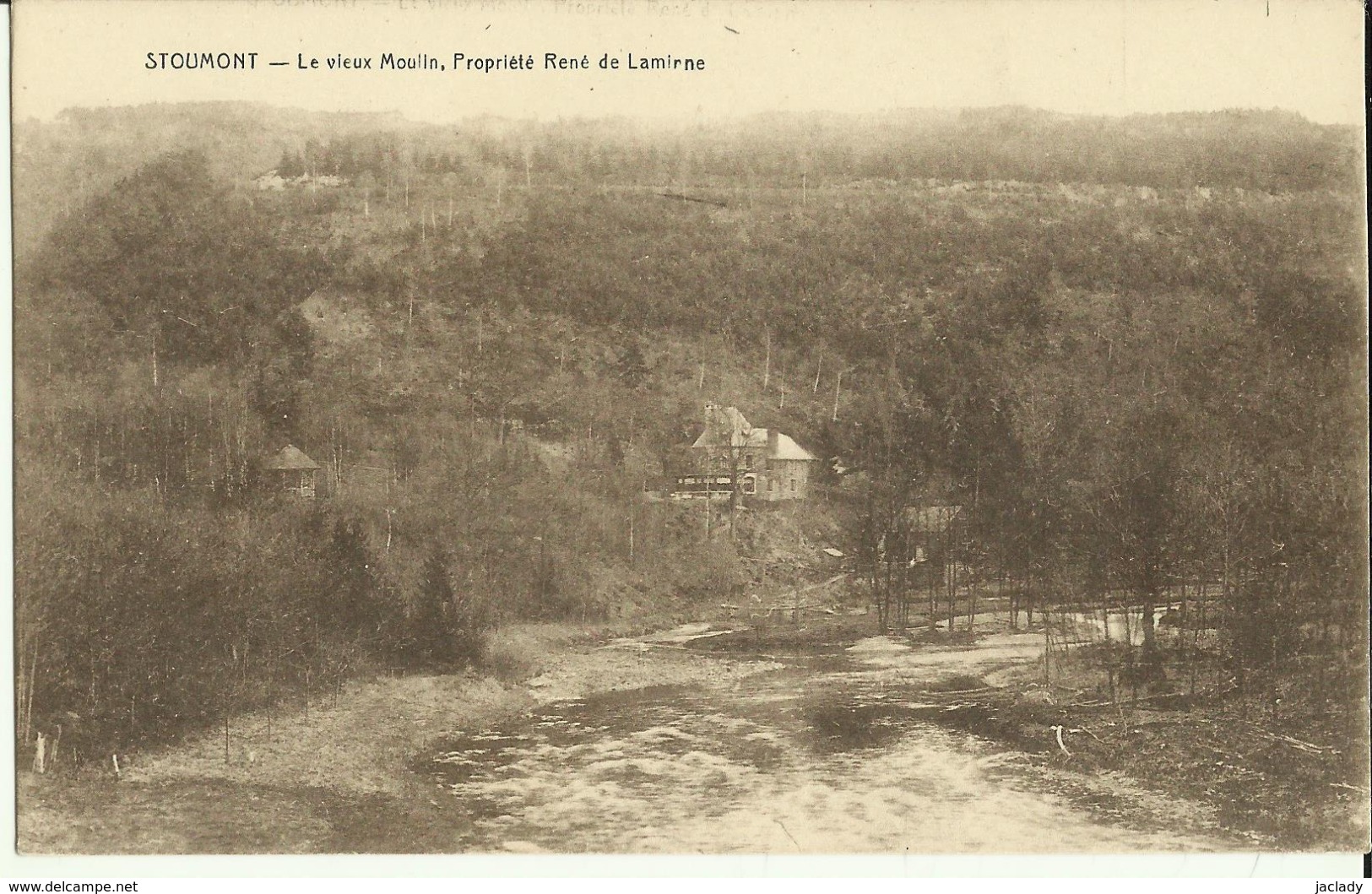 Stoumont -- Le Vieux Moulin,Propriété René De Laminne.    (2 Scans) - Stoumont