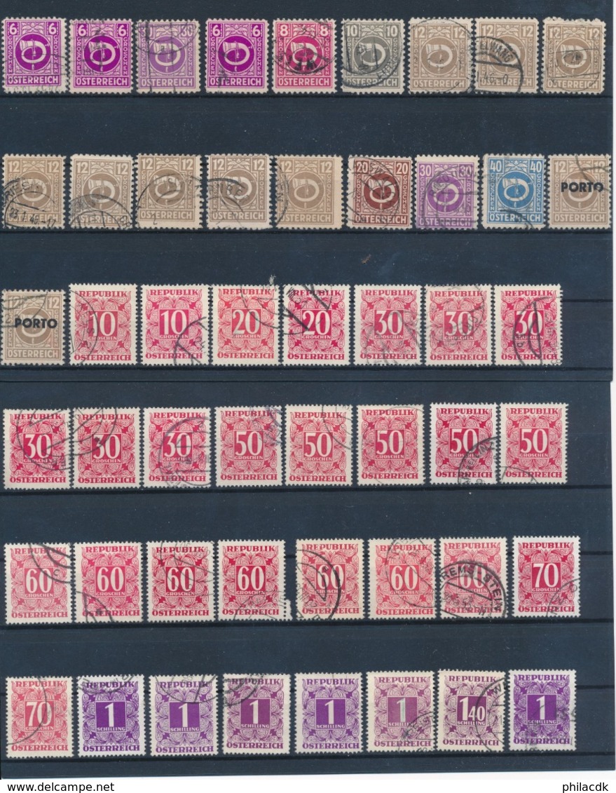 AUTRICHE - BELLE COLLECTION DE + DE 1250 TIMBRES POUR ETUDE - VOIR 28 SCANNS