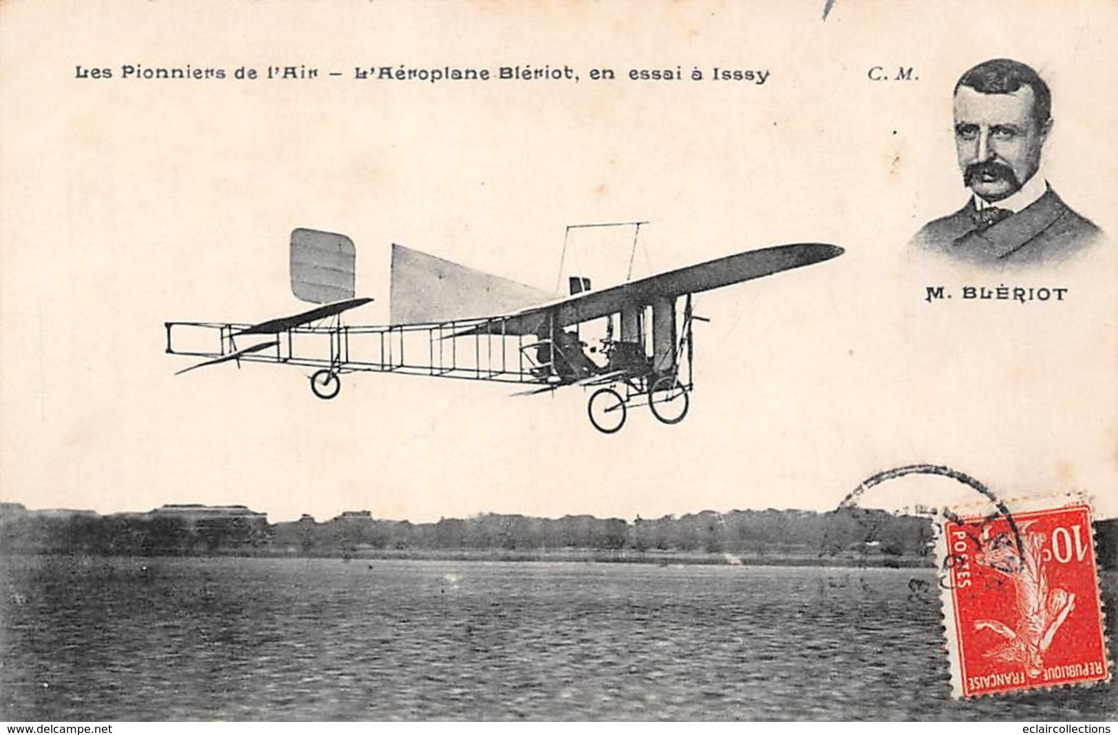 Thème : Aviation . Louis Blériot.   En Essai A Issy    (Voir Scan) - Flieger