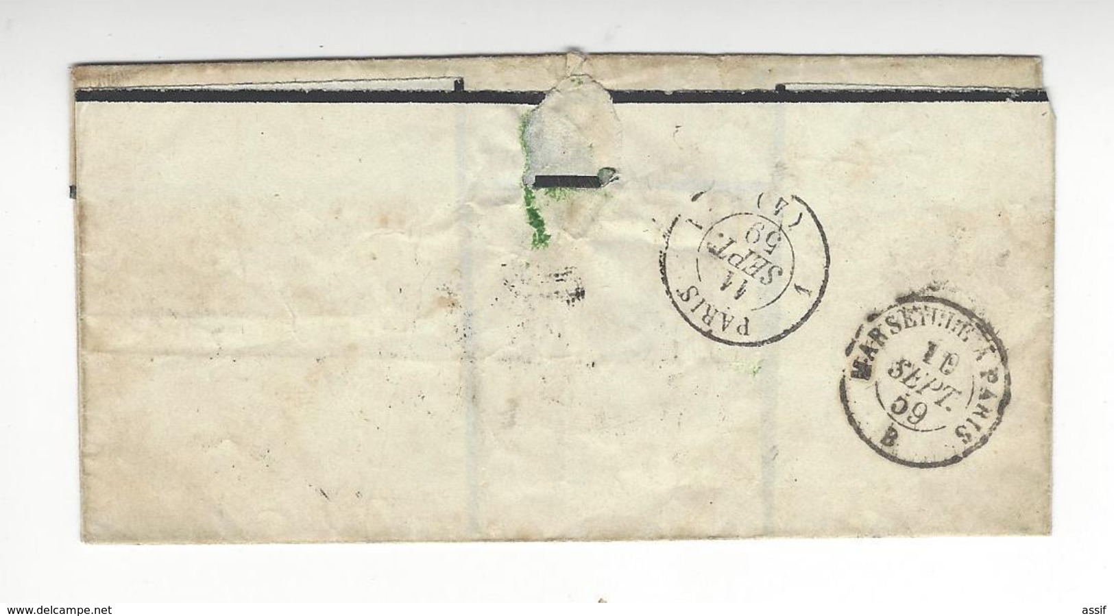 ENVELOPPE BRIGADE FRANCAISE ITALIE 1859 /FREE SHIPPING R - 1849-1876: Période Classique