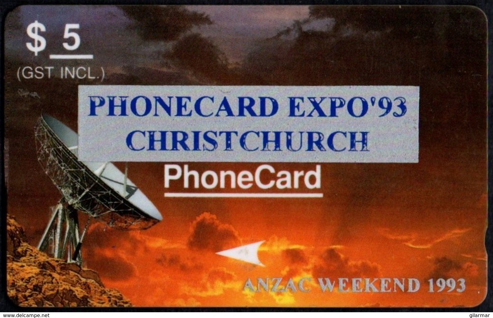 NEW ZEALAND - PHONECARD EXPO '93 CHRISTCHURCH - ANZAC WEEKEND 1993 - USED - Nieuw-Zeeland