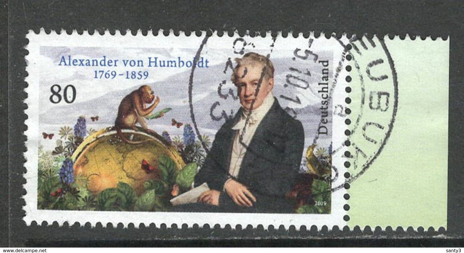 Duitsland, Mi 3492 Jaar 2019; Alexander Von Humboldt, Prachtig Gestempeld - Oblitérés