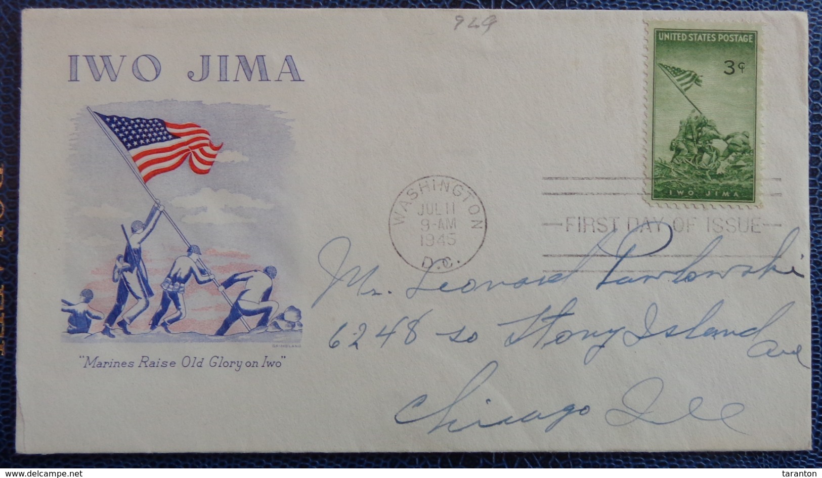 FDC, WAR II, IWO JIMA, WASHINGTON D.C. 1945 - Washington DC