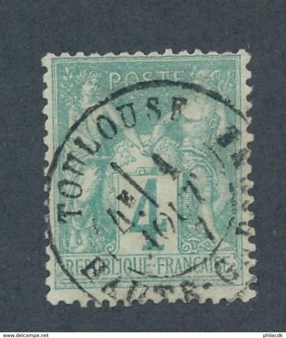 FRANCE - N°YT 63 OBLITERE CAD TOULOUSE - 1876 - 1876-1878 Sage (Typ I)