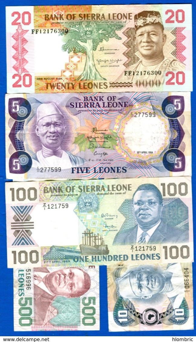 Sierra  Leones  5  Billets - Sierra Leone