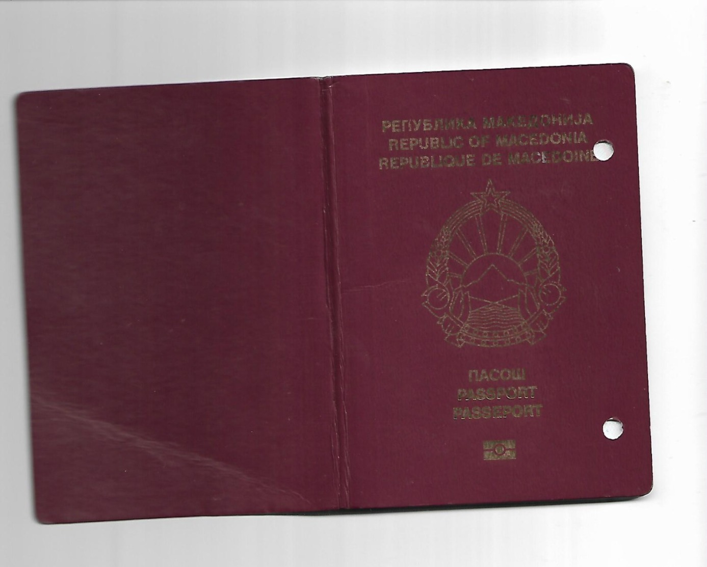 Passeport,passport, Pasaporte, Reisepass,Republic Of Macedonia,canceled.girl Visa All Europa - Documents Historiques