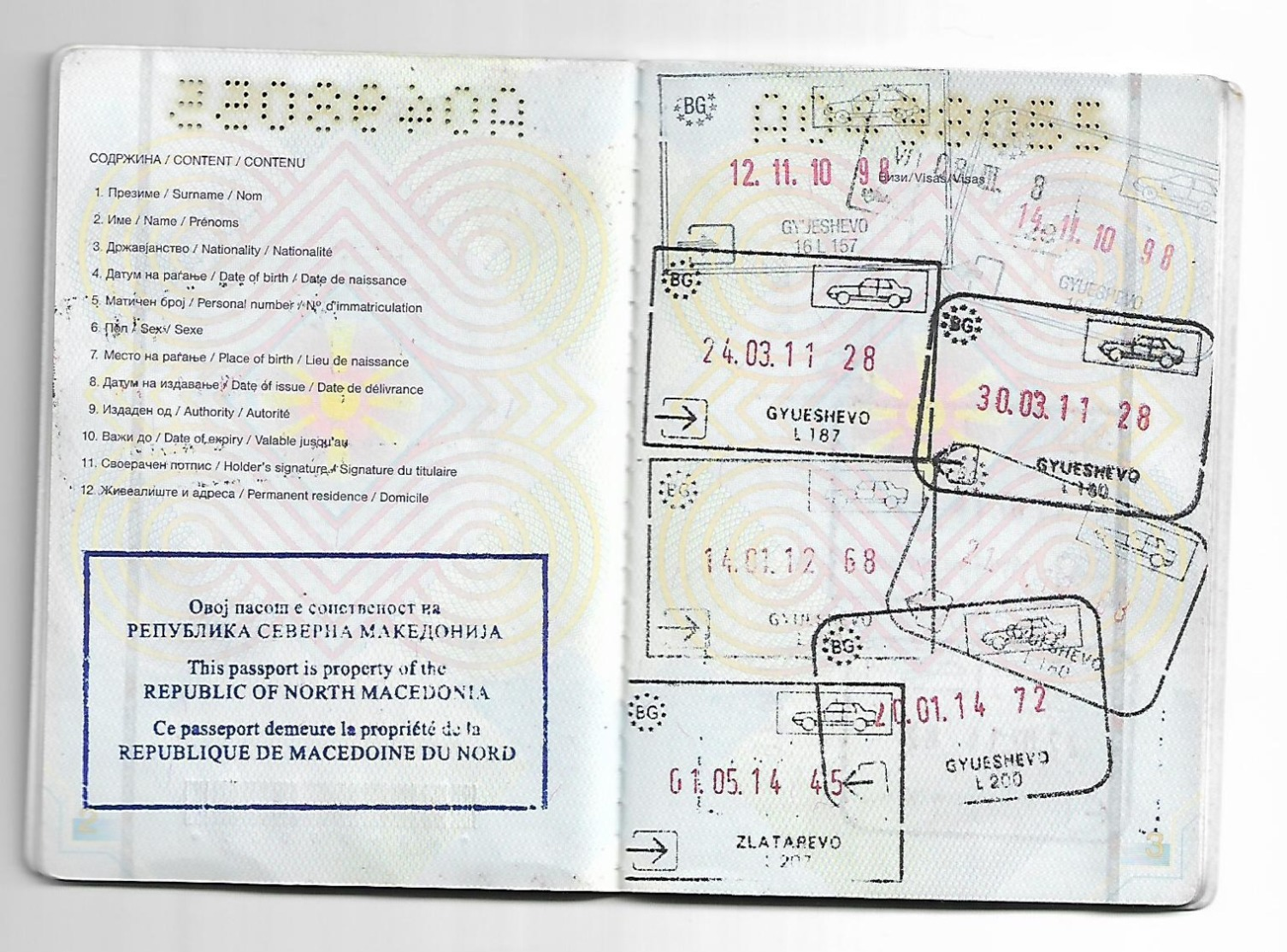 Passeport,passport, Pasaporte, Reisepass,Republic Of Macedonia,canceled.girl Visa All Europa - Documents Historiques