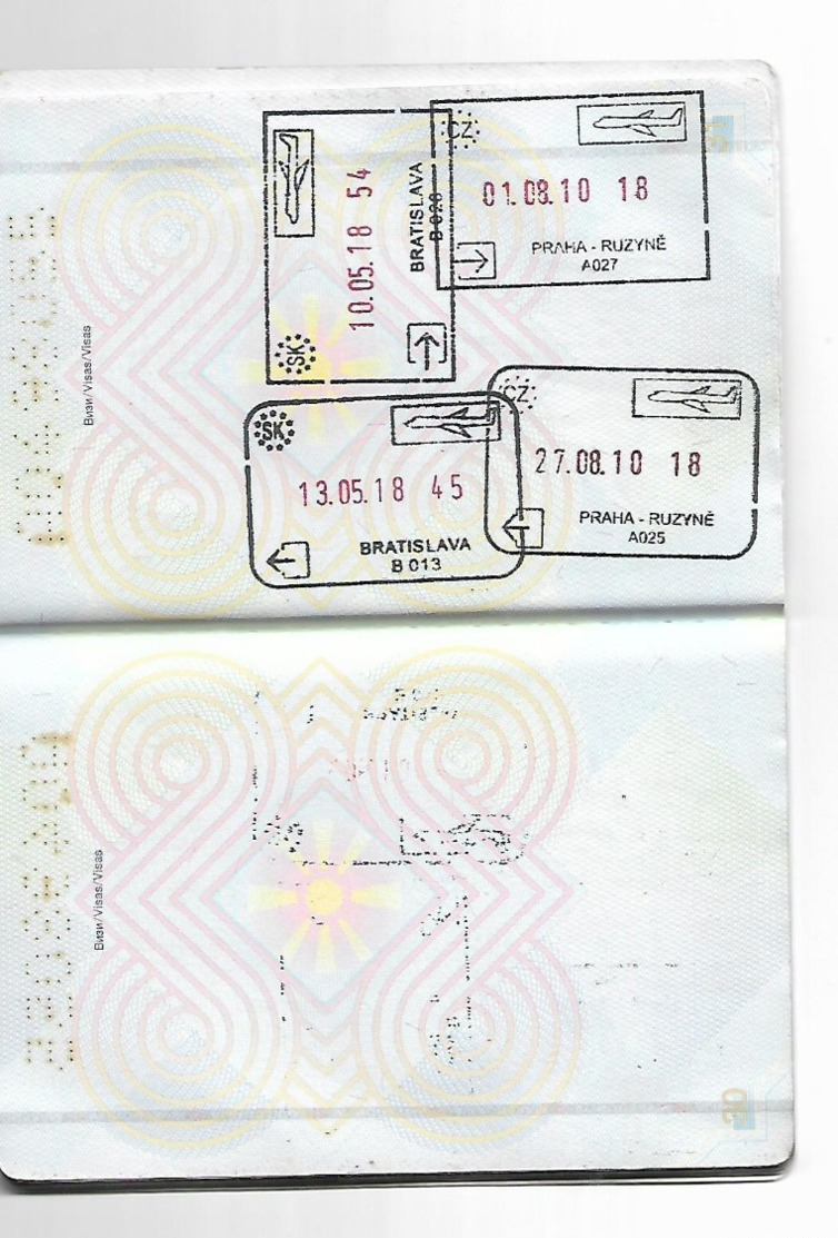 Passeport,passport, pasaporte, reisepass,Republic of Macedonia,canceled.girl visa all europa