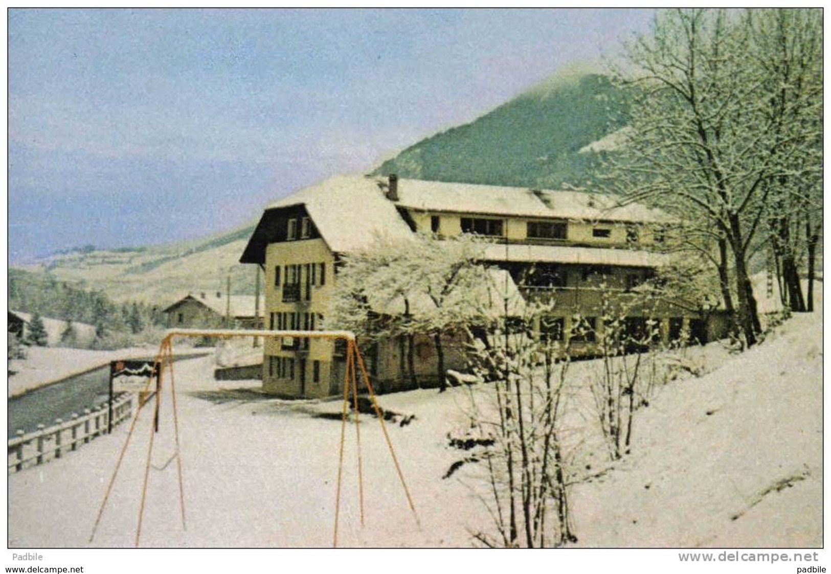 Carte Postale 74. Vacheresse  Chalet-Hotel  "Clair'Alp"  Sous La Neige   Trés Beau Plan - Vacheresse