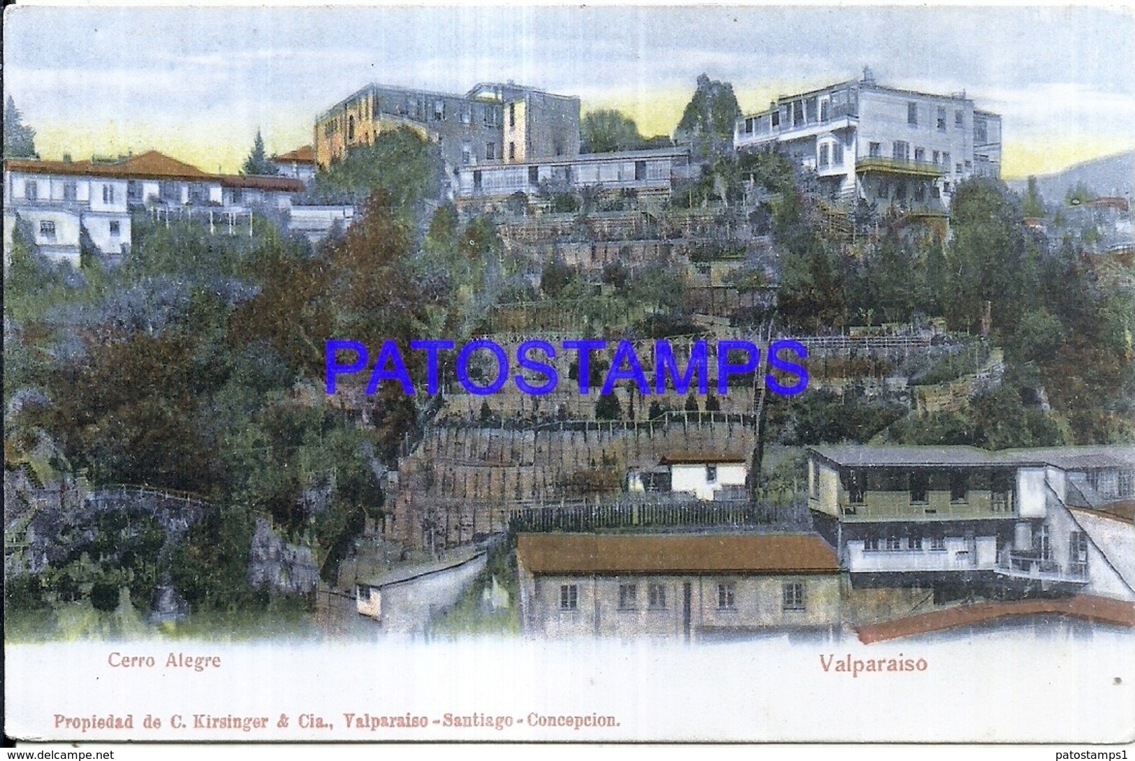 124138 CHILE VALPARAISO CERRO ALEGRE VISTA PARCIAL POSTAL POSTCARD - Cile