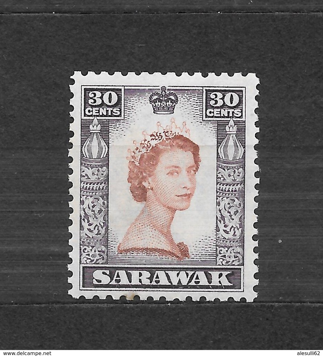 SARAWAK  N. 199/*- 1955  COLONIE INGLESI - Sarawak (...-1963)