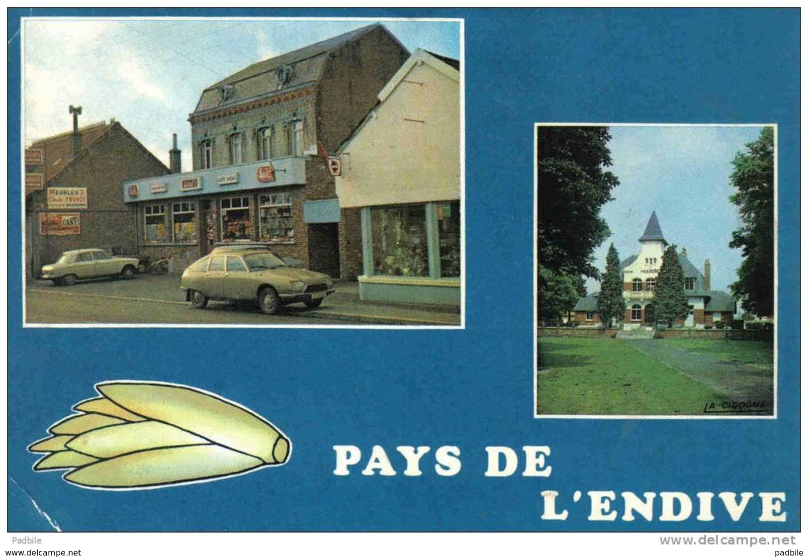 Carte Postale 62. Bertincourt  Pays De L'Endive GS Citroën  Très Beau Plan - Bertincourt