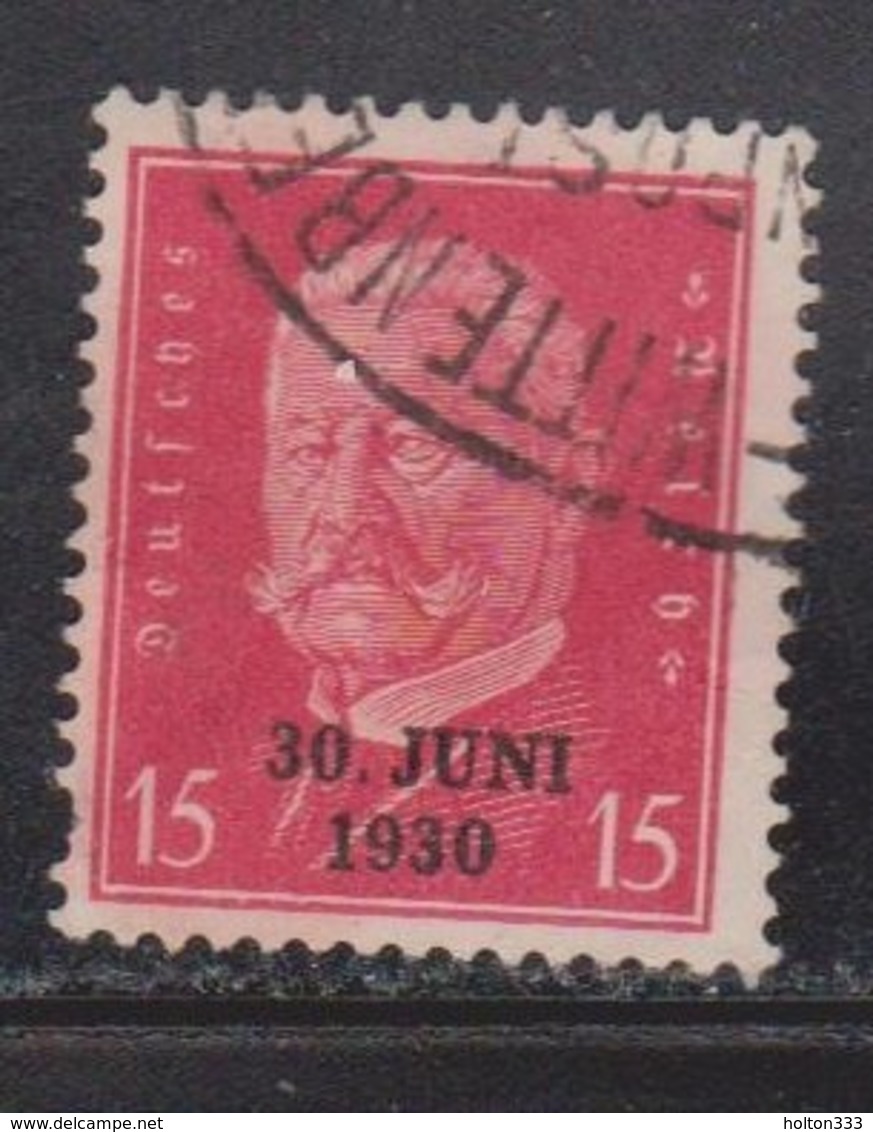 GERMANY Scott # 386 Used - Hindenburg With Overprint - Used Stamps