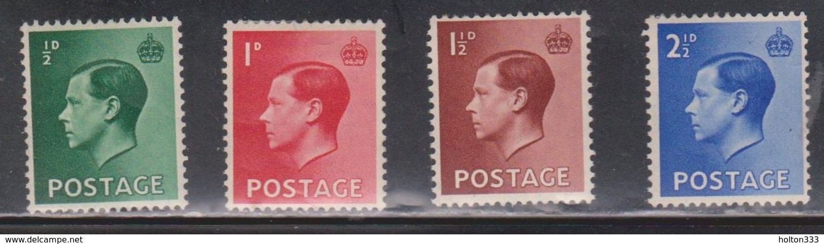 GREAT BRITAIN Scott # 230-3 MH - KEVIII - Unused Stamps