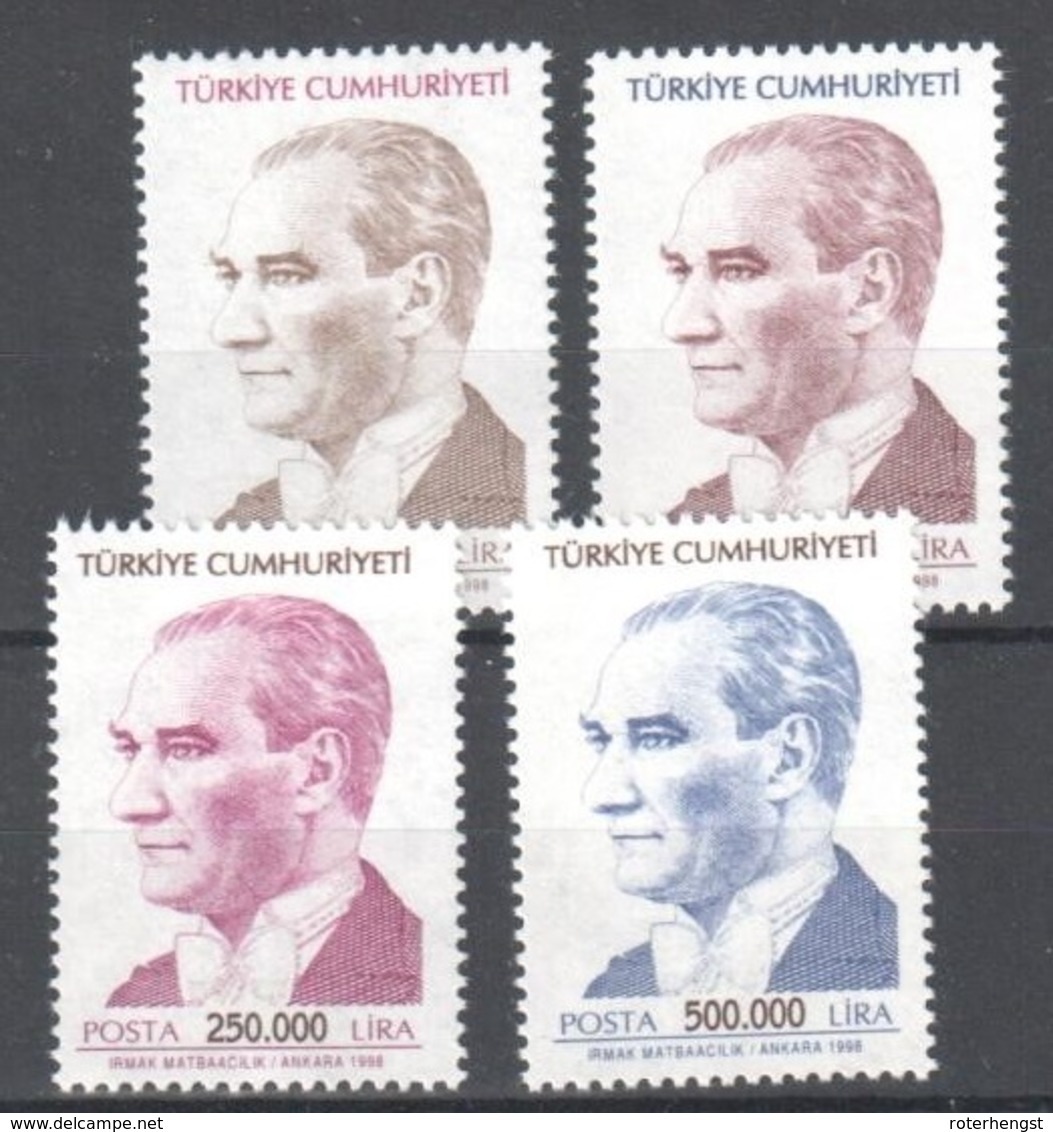 Turkey 1998 ** 16 Euros Complete Set - Nuevos