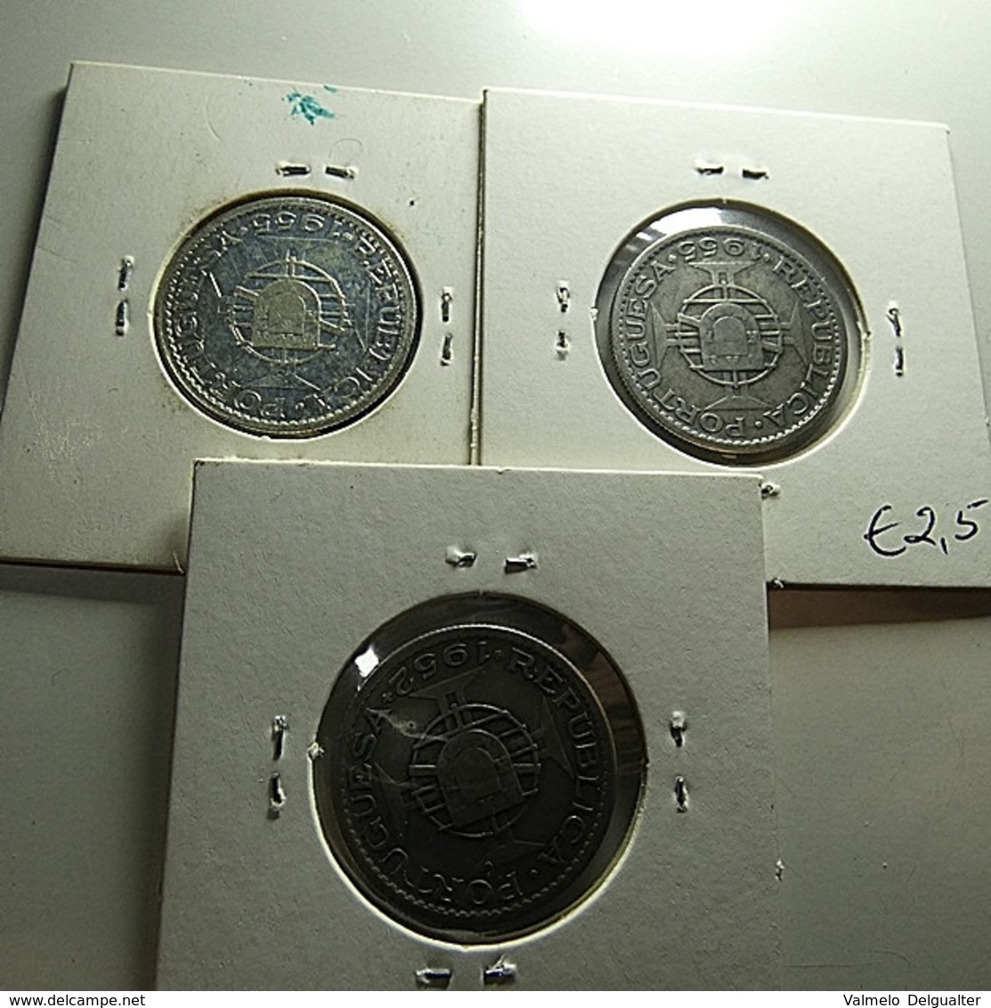 Portuguese Angola 3 Coins 10 Escudos Silver - Mezclas - Monedas